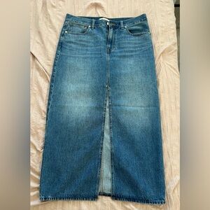 Madewell denim skirt
